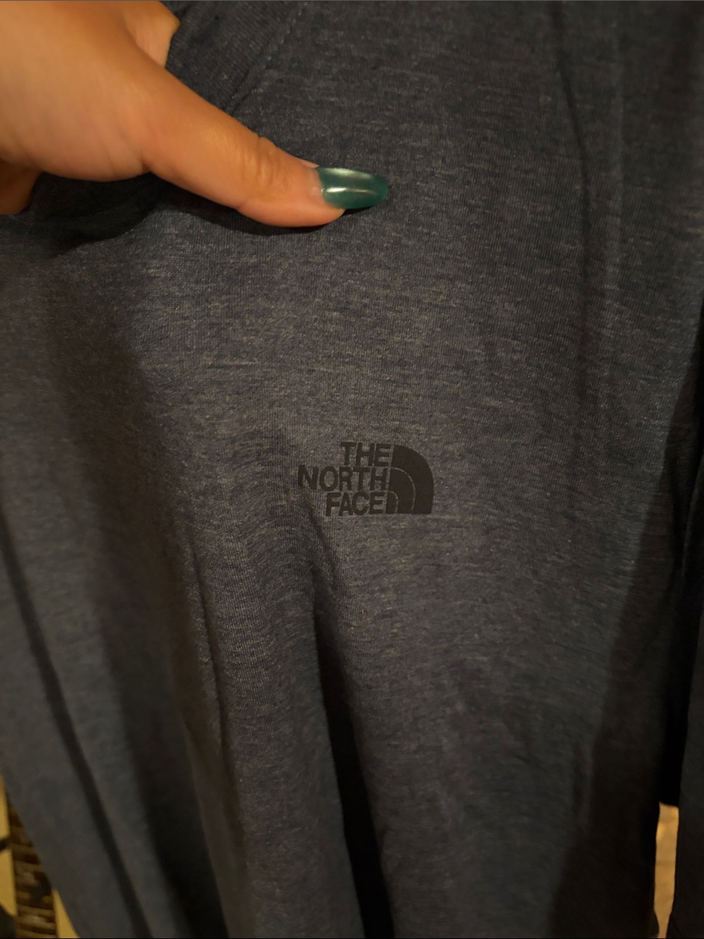 The North Face Men's Heathered Navy Logo Tee